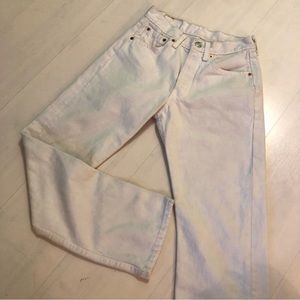 Vintage white Levi’s 501 Student fit jeans